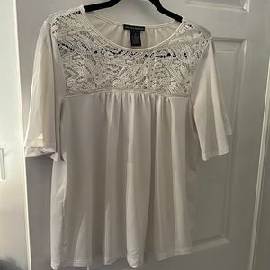White lace top